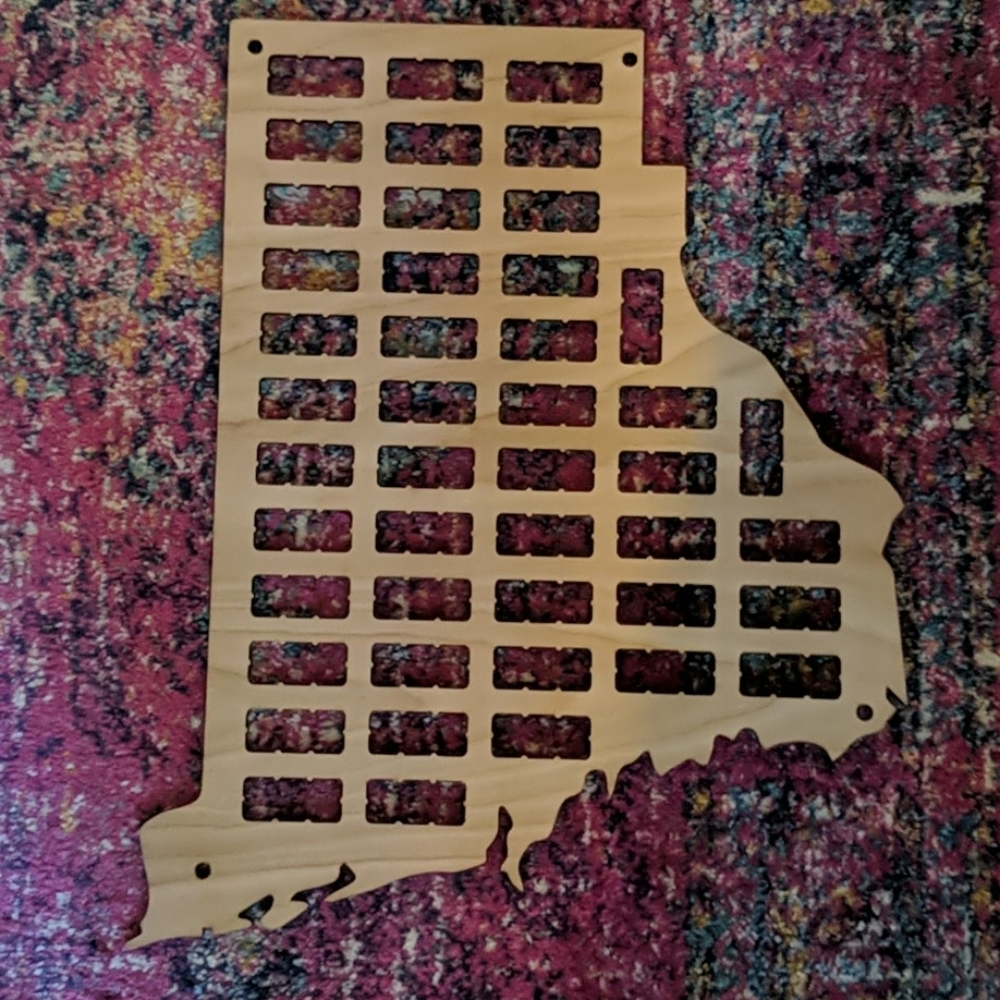 Rhode Island wine cork art holder
